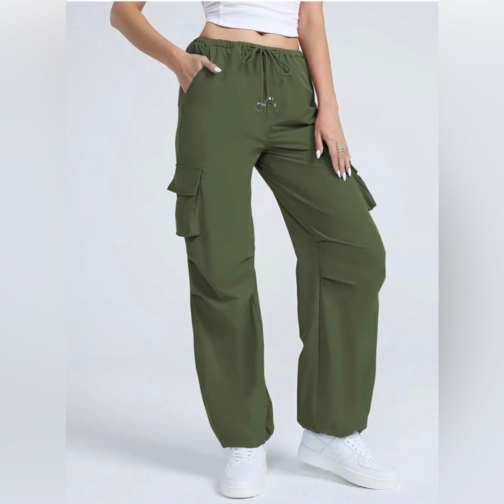 Cargo Y2K Pants with Pockets Parachute Pants